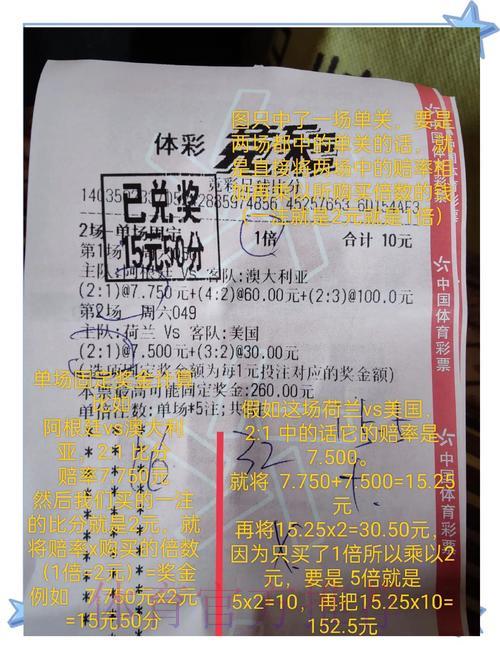 世界杯竞猜奖金全攻略：计算方法详细说明与案例解析