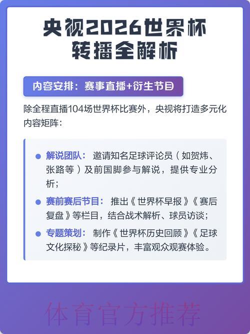 2026世界杯直播攻略：如何同步收看多场精彩赛事